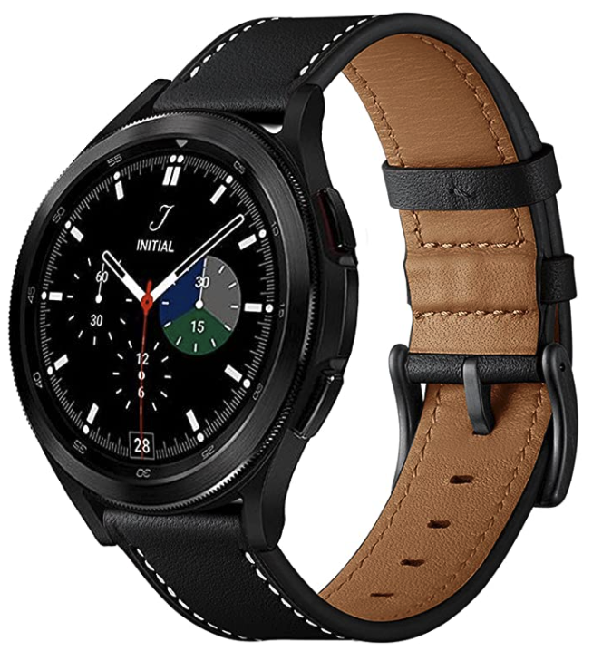 Galaxy Watch 4 (40mm & 44mm) /4 Classic (42mm & 46mm) Leather Watch Band